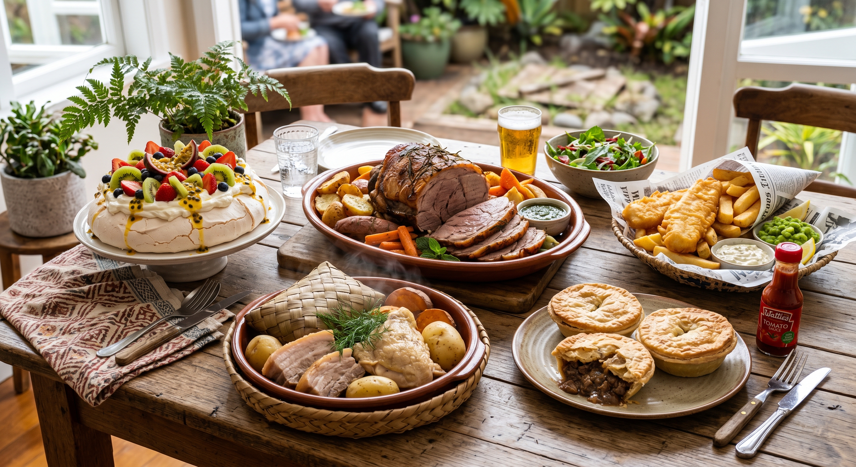 New Zealand Maori Vegetarian Dish